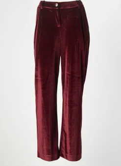 Pantalon Droit Elora Rouge Taille Normale