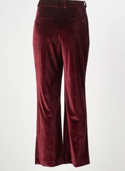 Pantalon Droit Elora Rouge Taille Normale