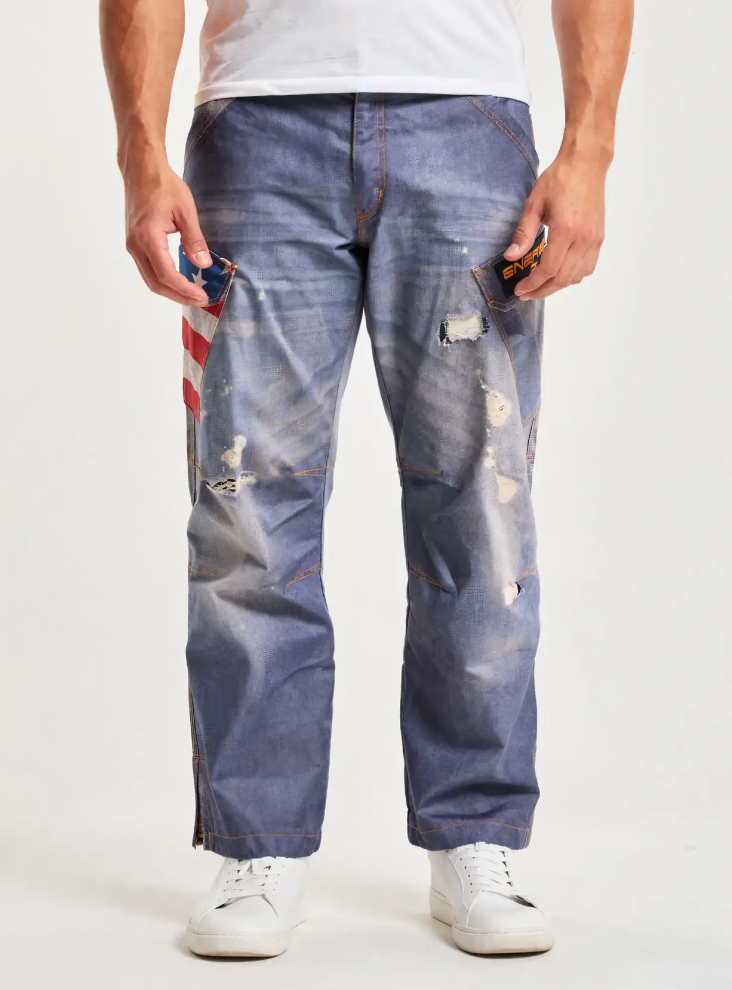 Pantalon Droit Energiapura Bleu Taille Normale