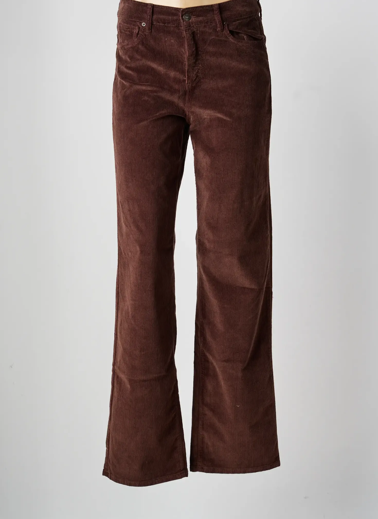 Pantalon Droit Five Marron Taille Normale