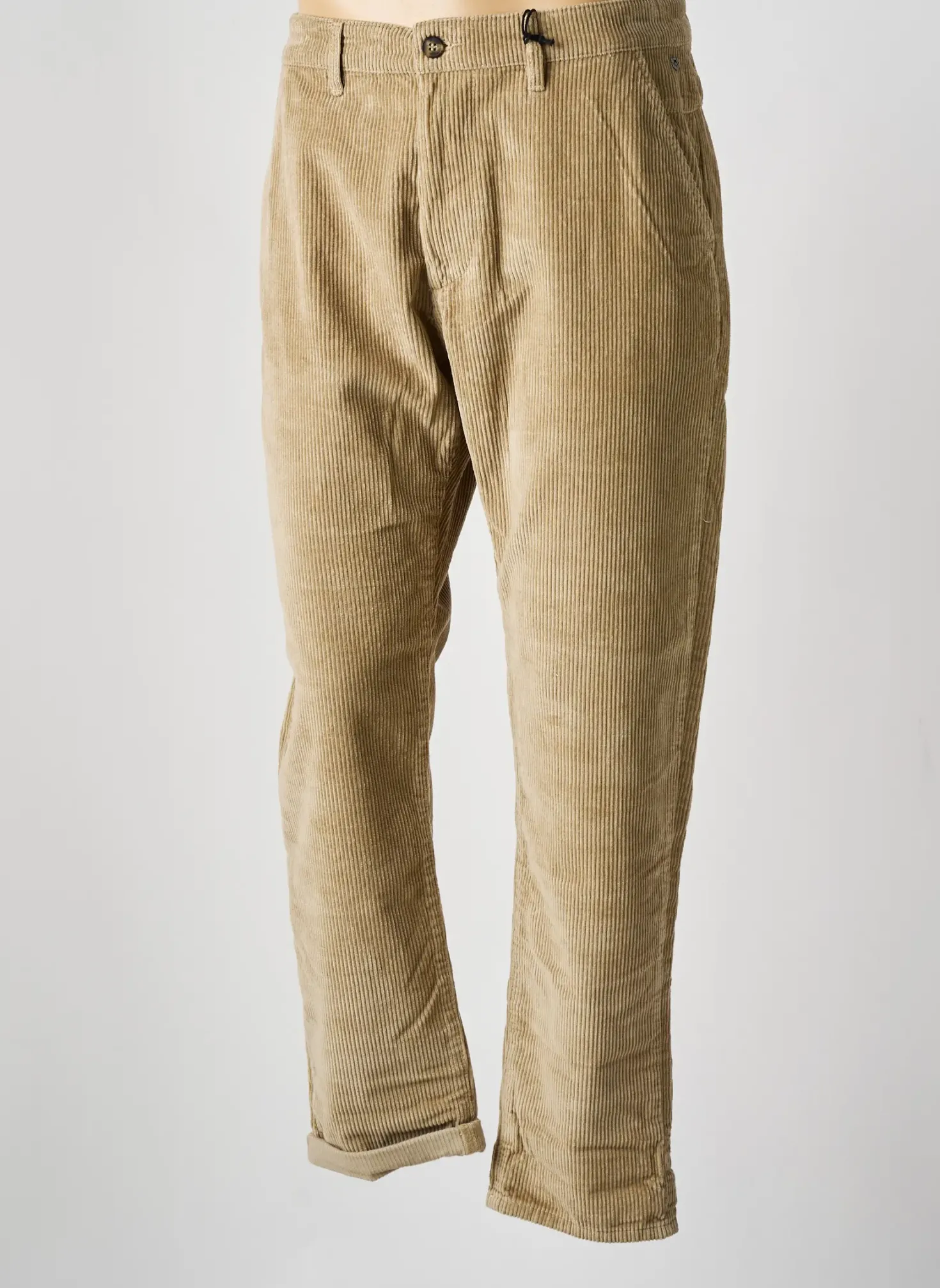 Pantalon Droit Freeman T.porter Beige Taille Normale