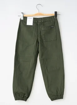 Pantalon Droit Garcia Vert Taille Ajustable
