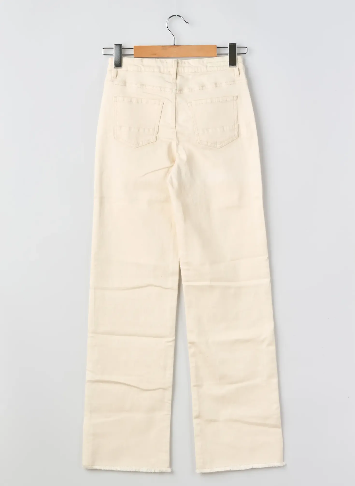 Pantalon Droit Geisha Beige Taille Ajustable