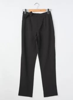Pantalon Droit Guess Noir Taille Élastique