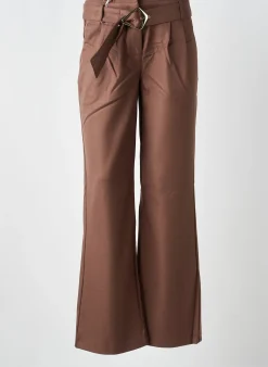 Pantalon Droit Heine Marron Taille Normale