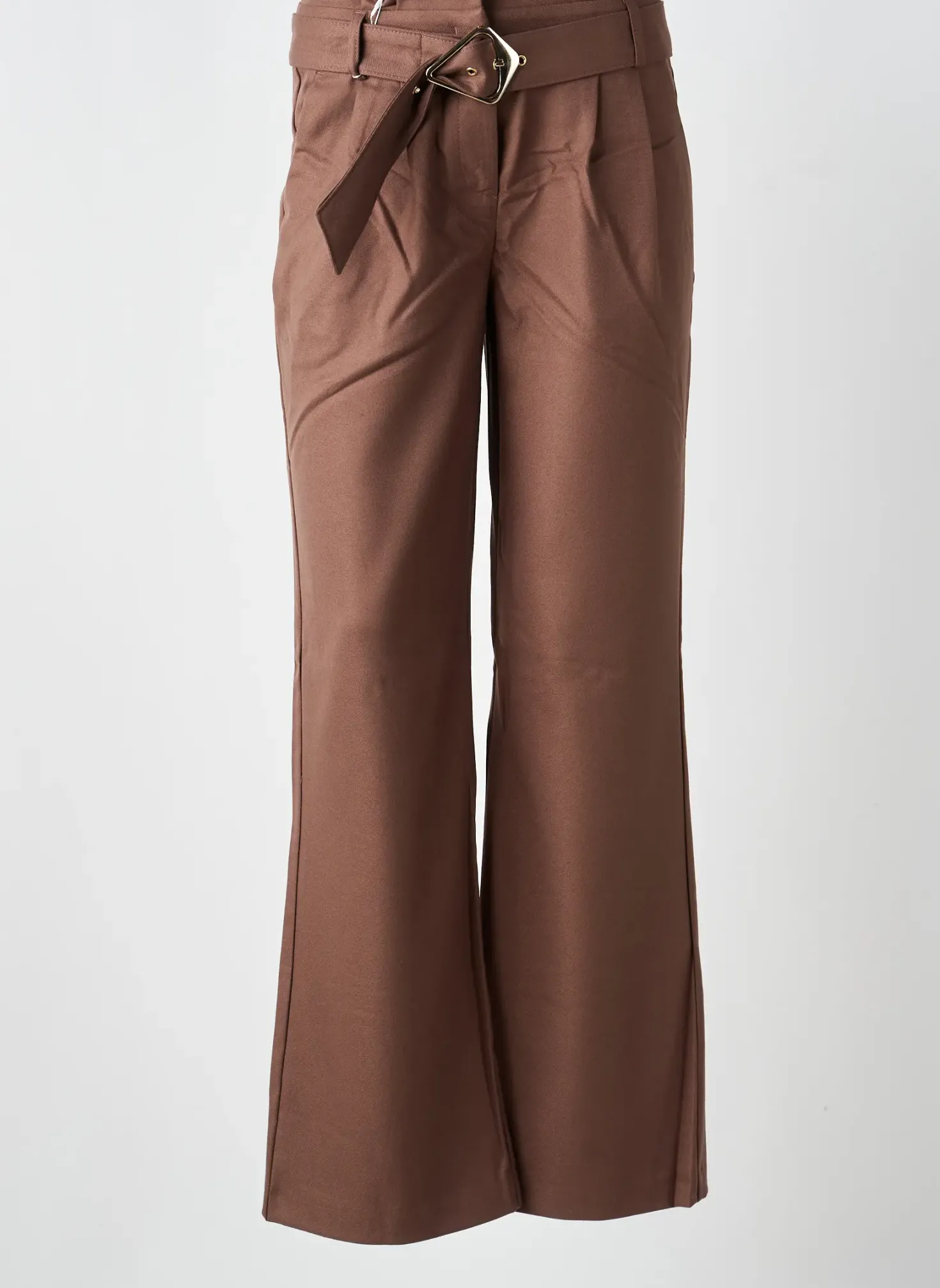 Pantalon Droit Heine Marron Taille Normale