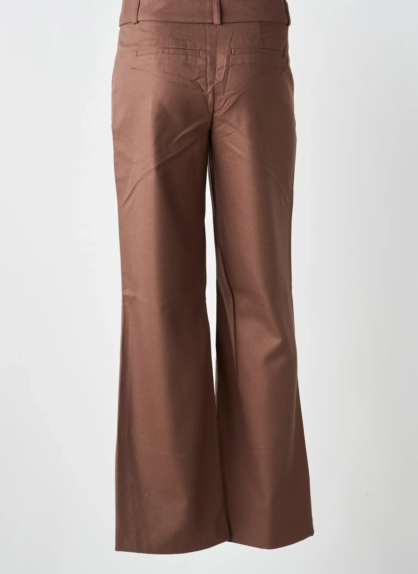 Pantalon Droit Heine Marron Taille Normale