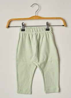 Pantalon Droit Hello Elaé Vert Taille Élastique