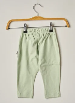 Pantalon Droit Hello Elaé Vert Taille Élastique
