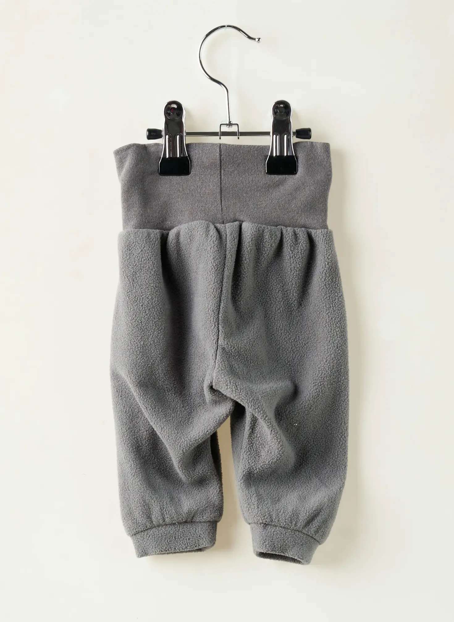 Pantalon Droit H&m Gris Taille Élastique