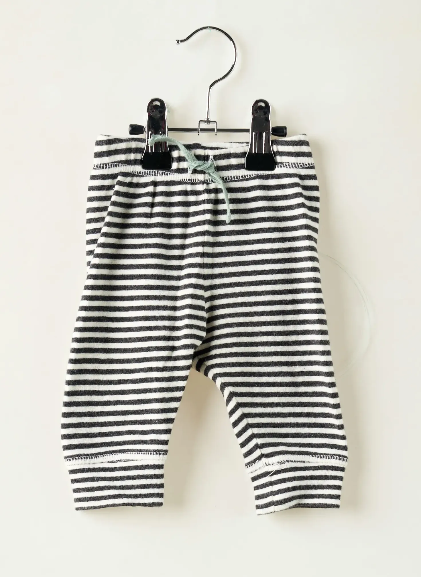Pantalon Droit H&m Noir Taille Élastique