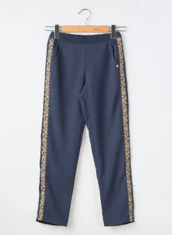 Pantalon Droit Ikks Bleu Taille Élastique