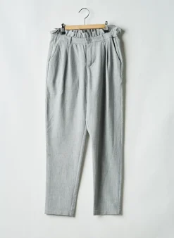 Pantalon Droit Ikks Gris Taille Élastique