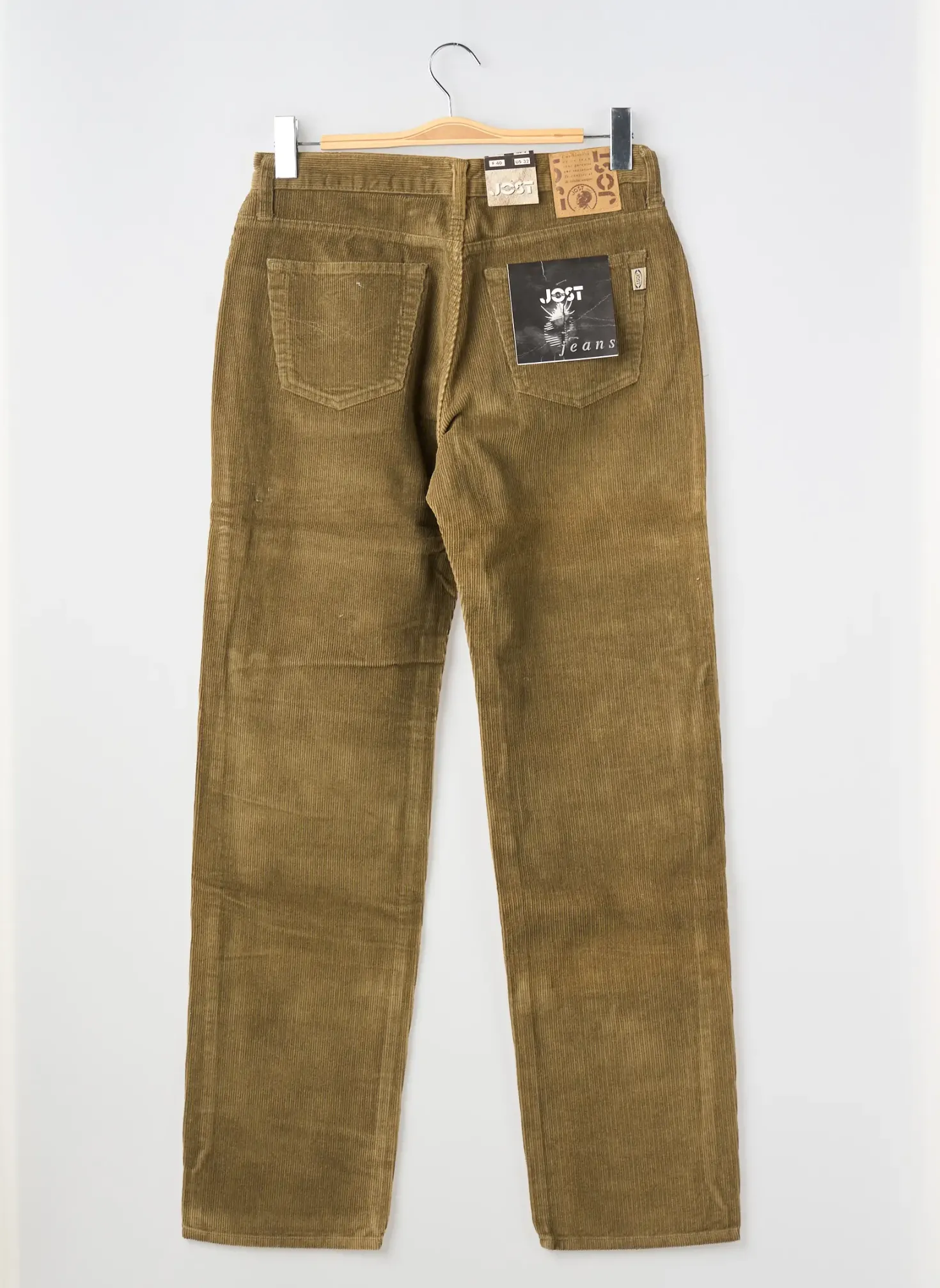 Pantalon Droit Jost Vert Taille Normale