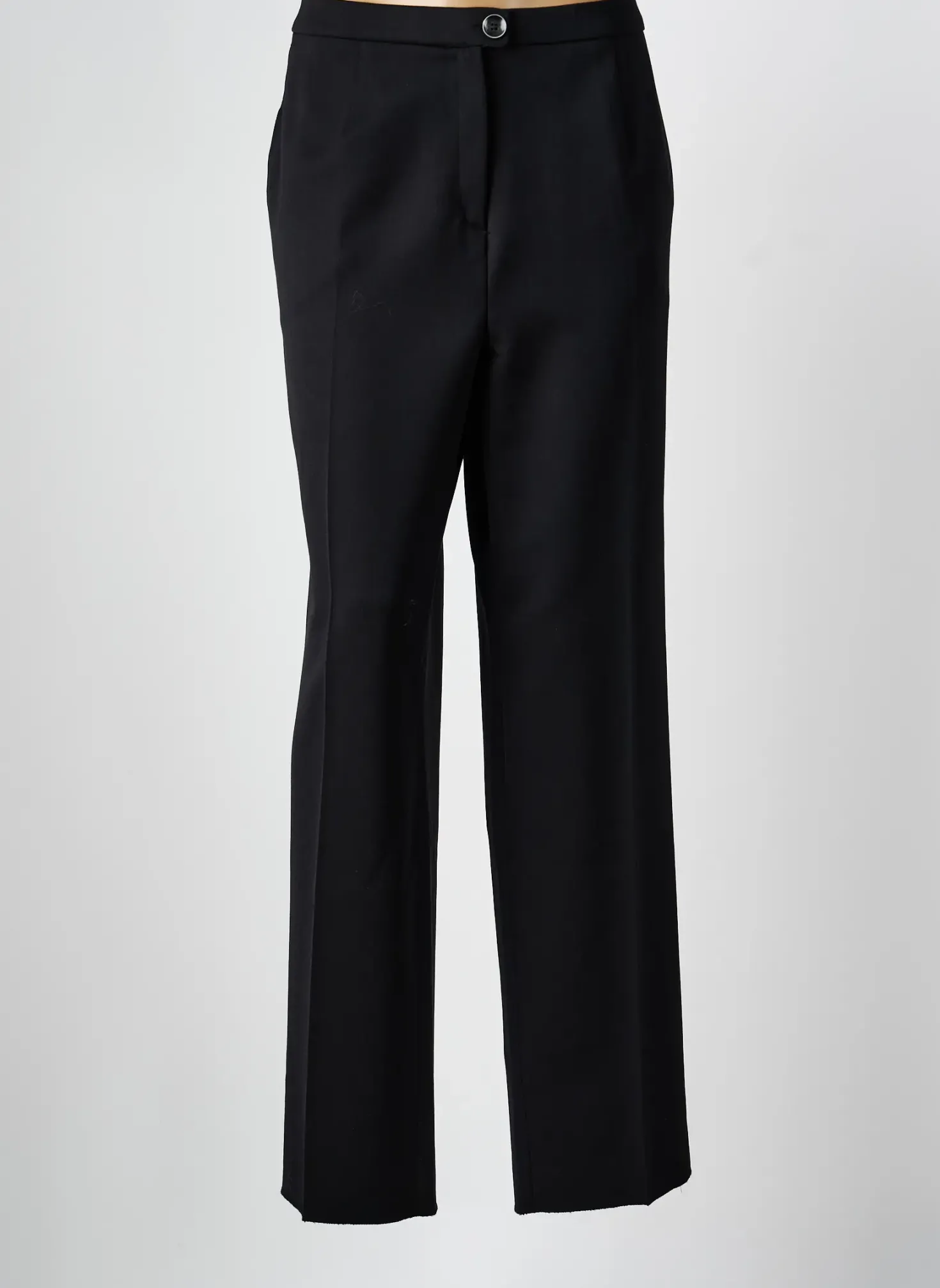 Pantalon Droit Kartinge Noir Taille Haute