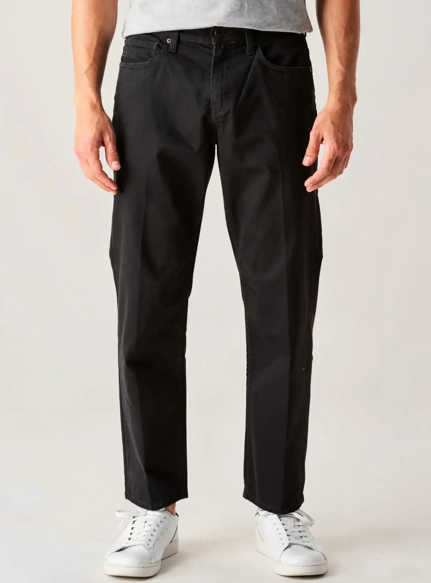 Pantalon Droit Lee Cooper Noir Taille Normale