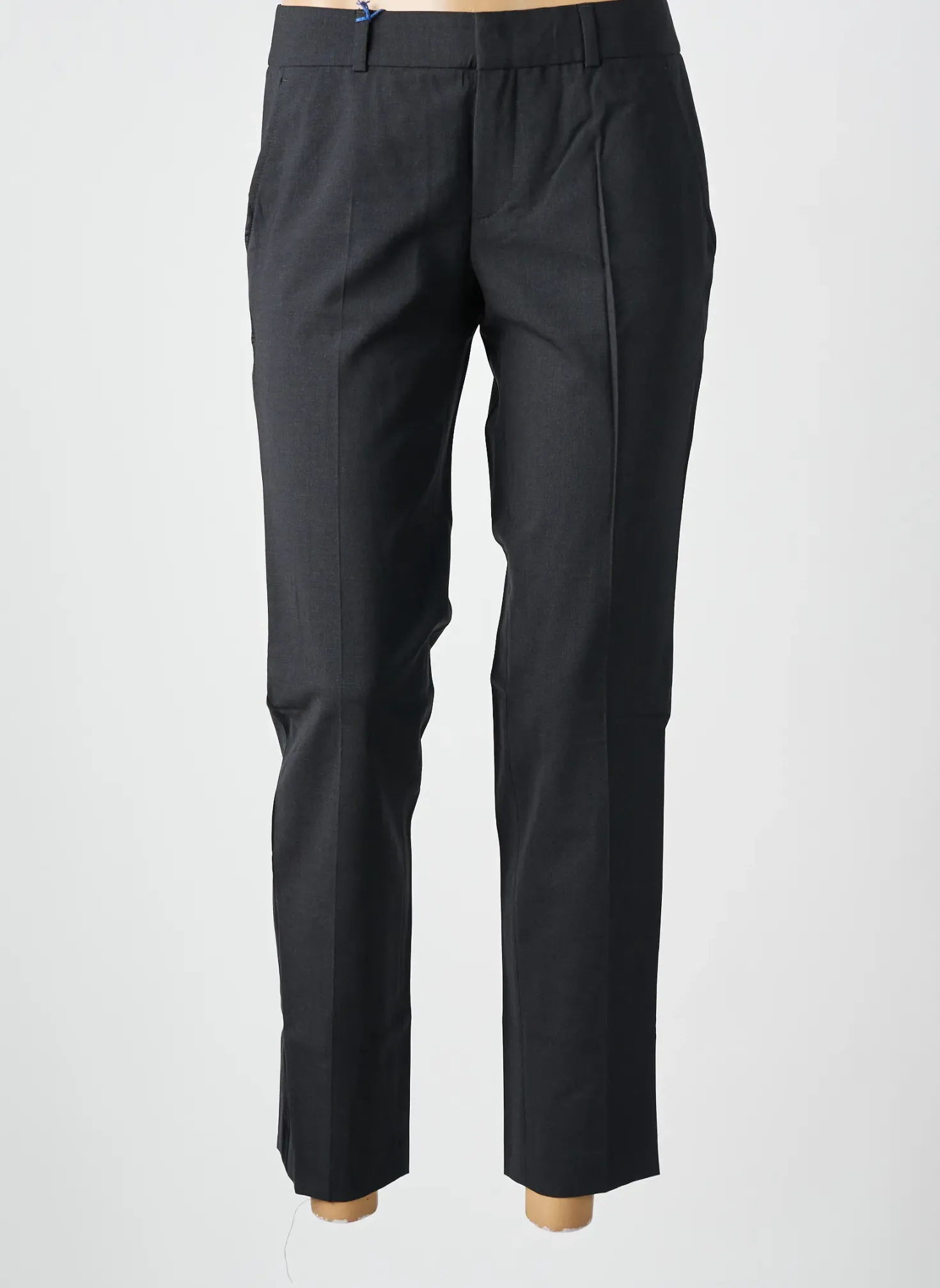 Pantalon Droit Leon & Harper Gris Taille Normale