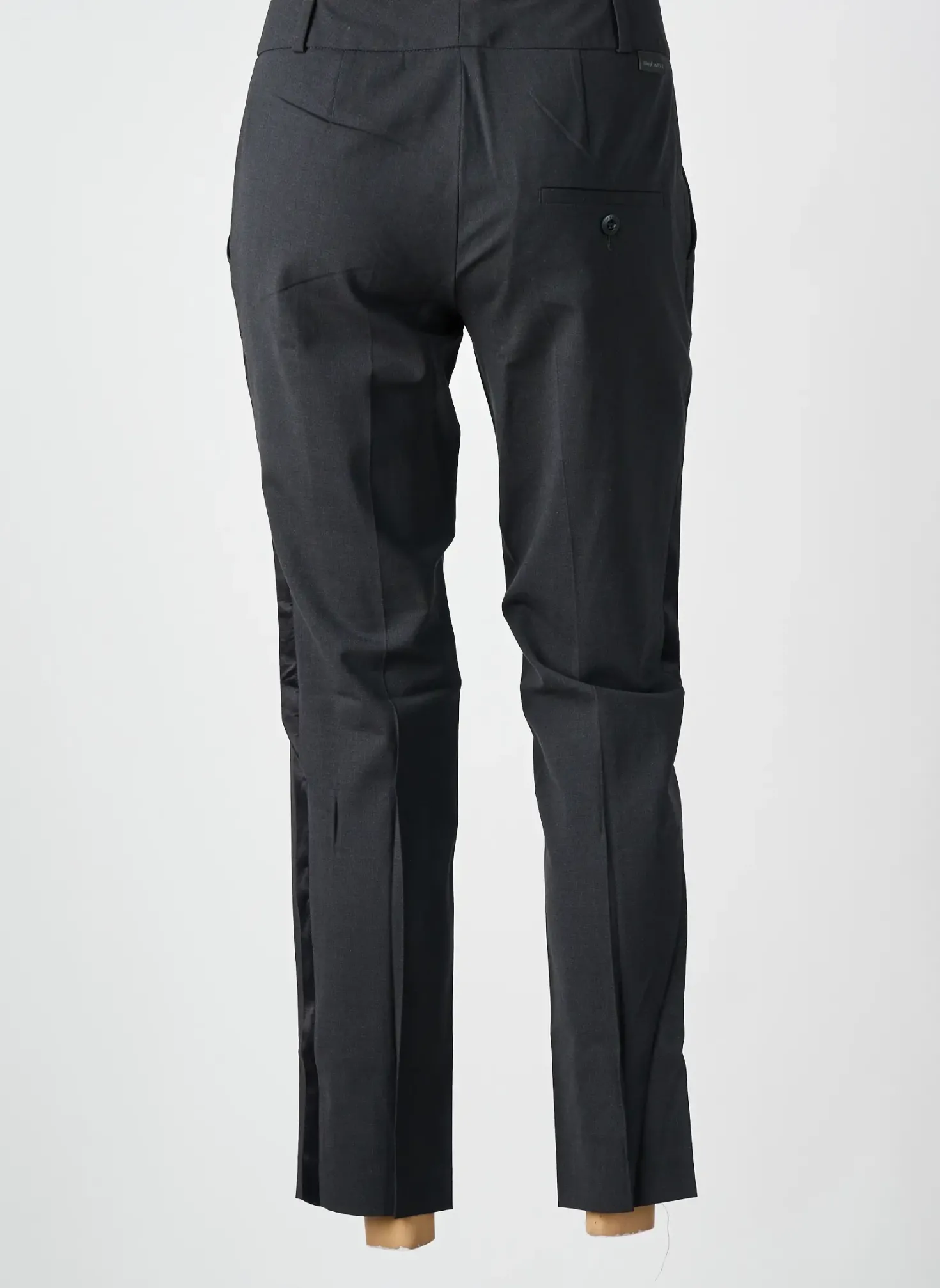 Pantalon Droit Leon & Harper Gris Taille Normale