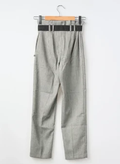 Pantalon Droit Le Temps Des Cerises Gris Taille À Pinces