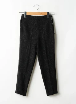 Pantalon Droit Le Temps Des Cerises Noir Taille Élastique