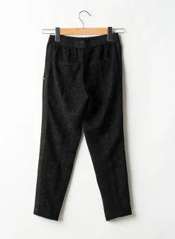 Pantalon Droit Le Temps Des Cerises Noir Taille Élastique