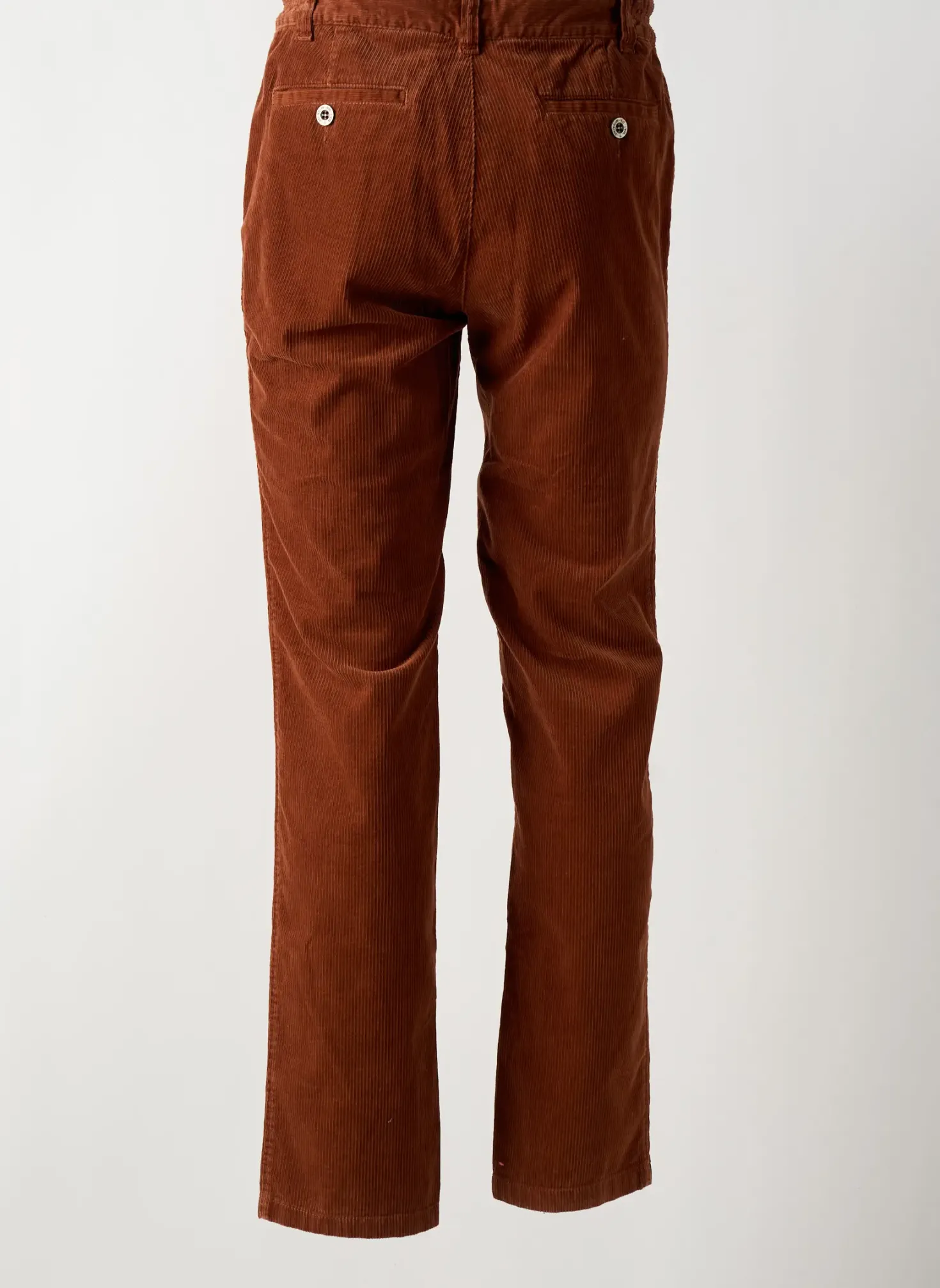 Pantalon Droit Mat De Misaine Marron Taille Normale
