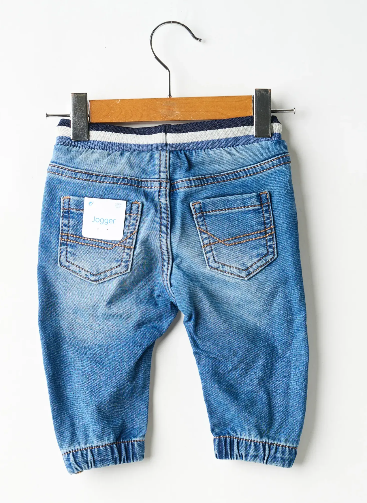 Pantalon Droit Mayoral Bleu Taille Élastique