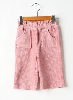 Pantalon Droit Mayoral Rose Taille Élastique