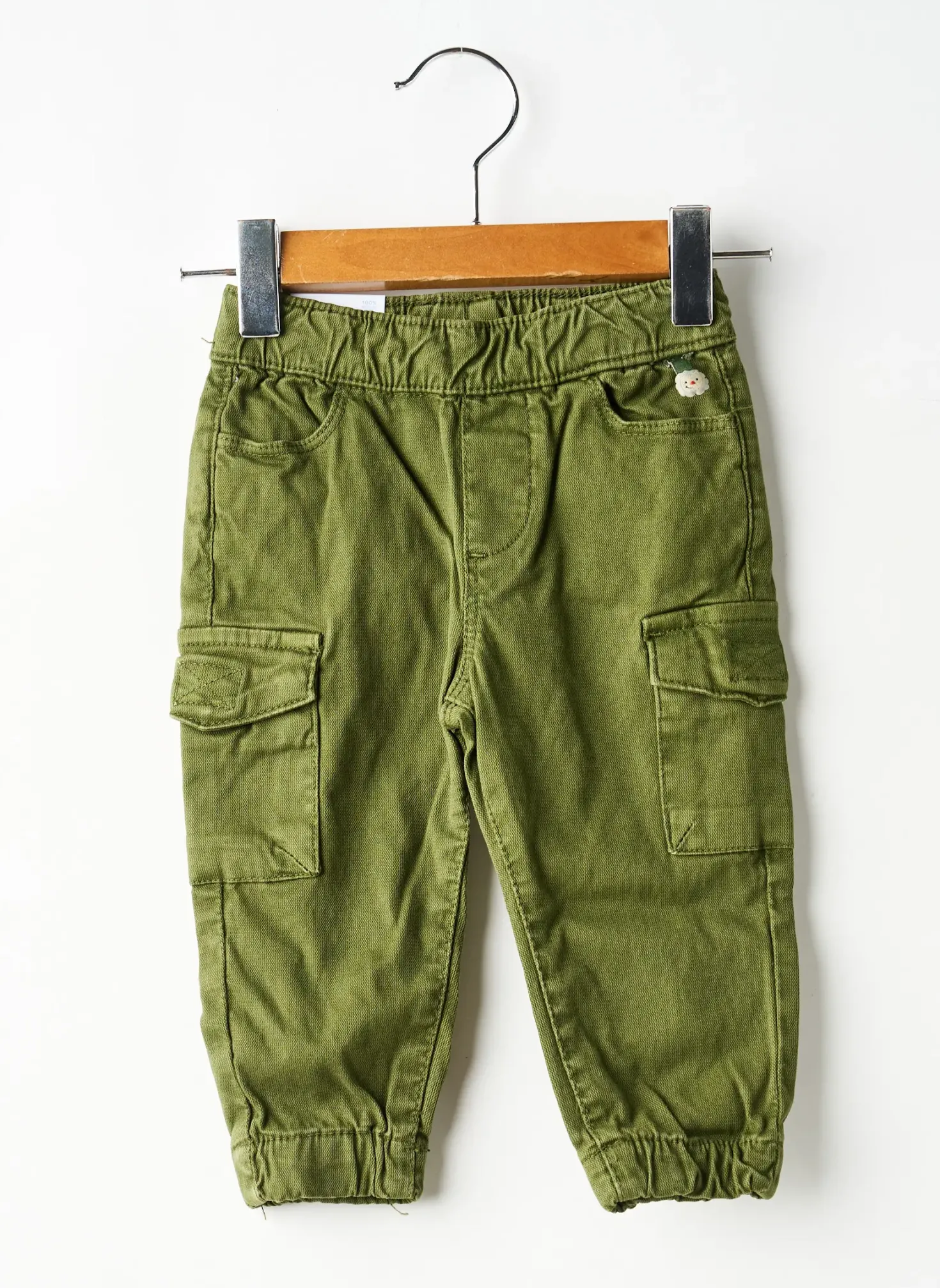Pantalon Droit Mayoral Vert Taille Élastique