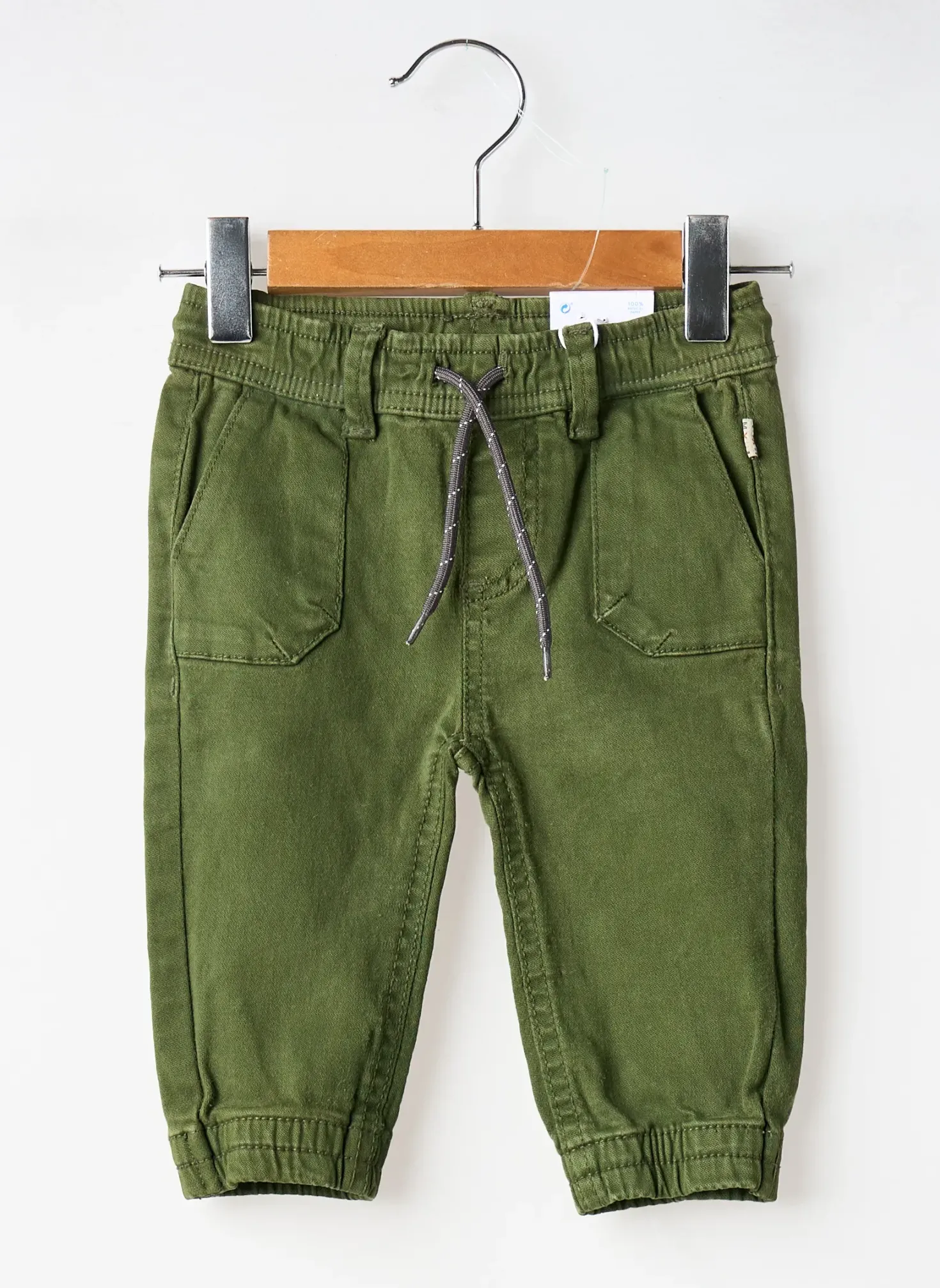 Pantalon Droit Mayoral Vert Taille Élastique