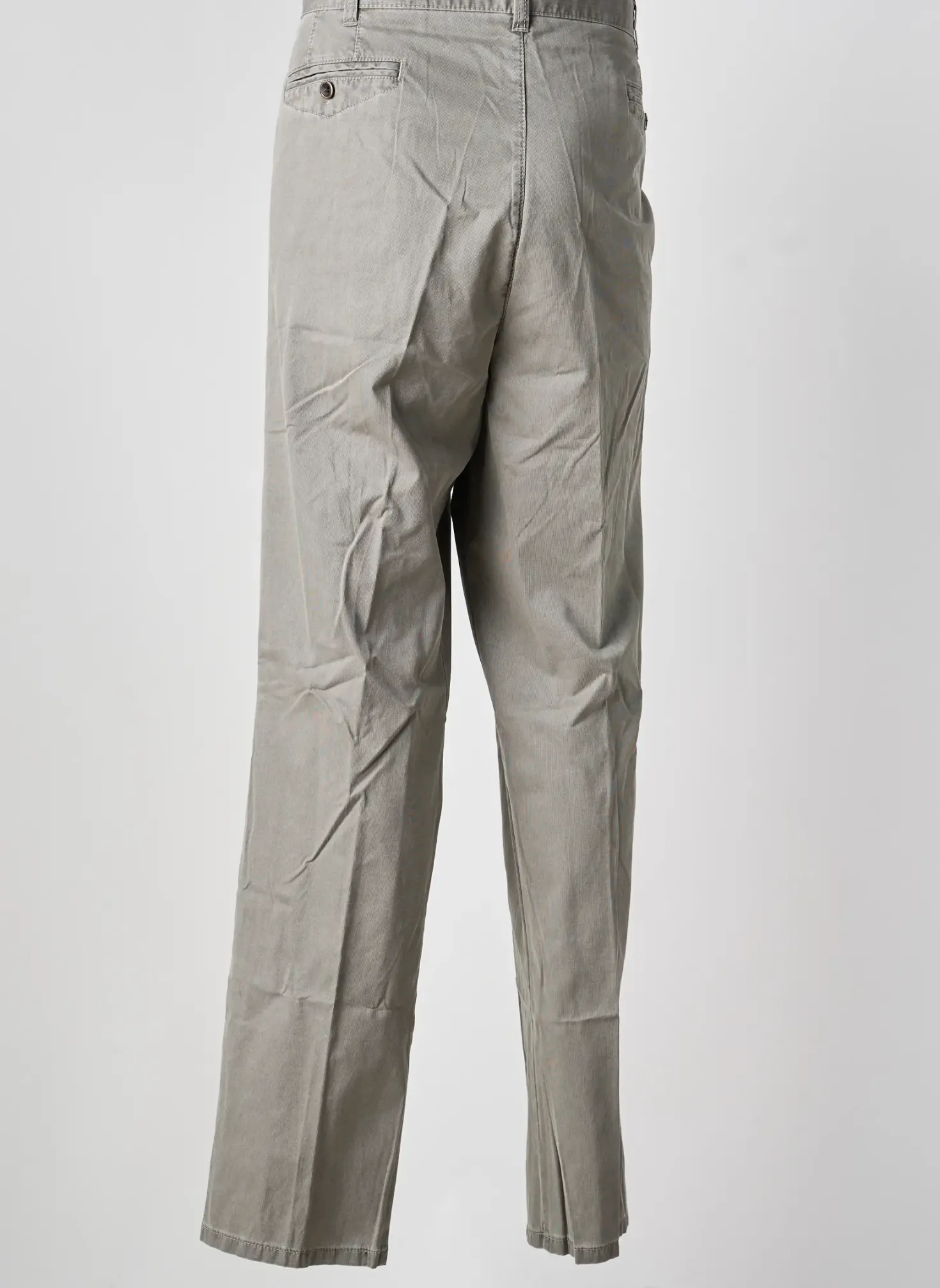 Pantalon Droit Meyer Gris Taille Normale
