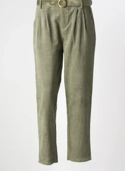 Pantalon Droit Molly Bracken Vert Taille Haute