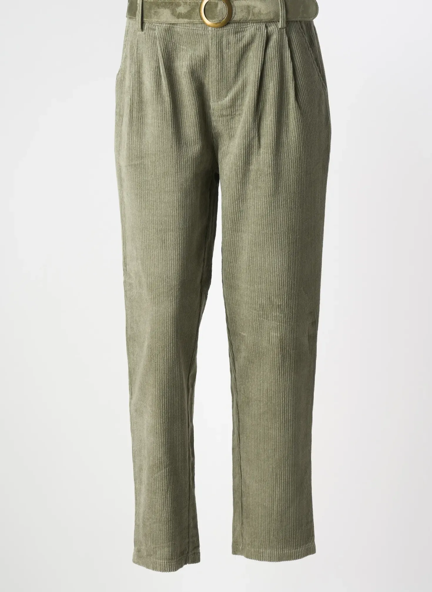 Pantalon Droit Molly Bracken Vert Taille Haute