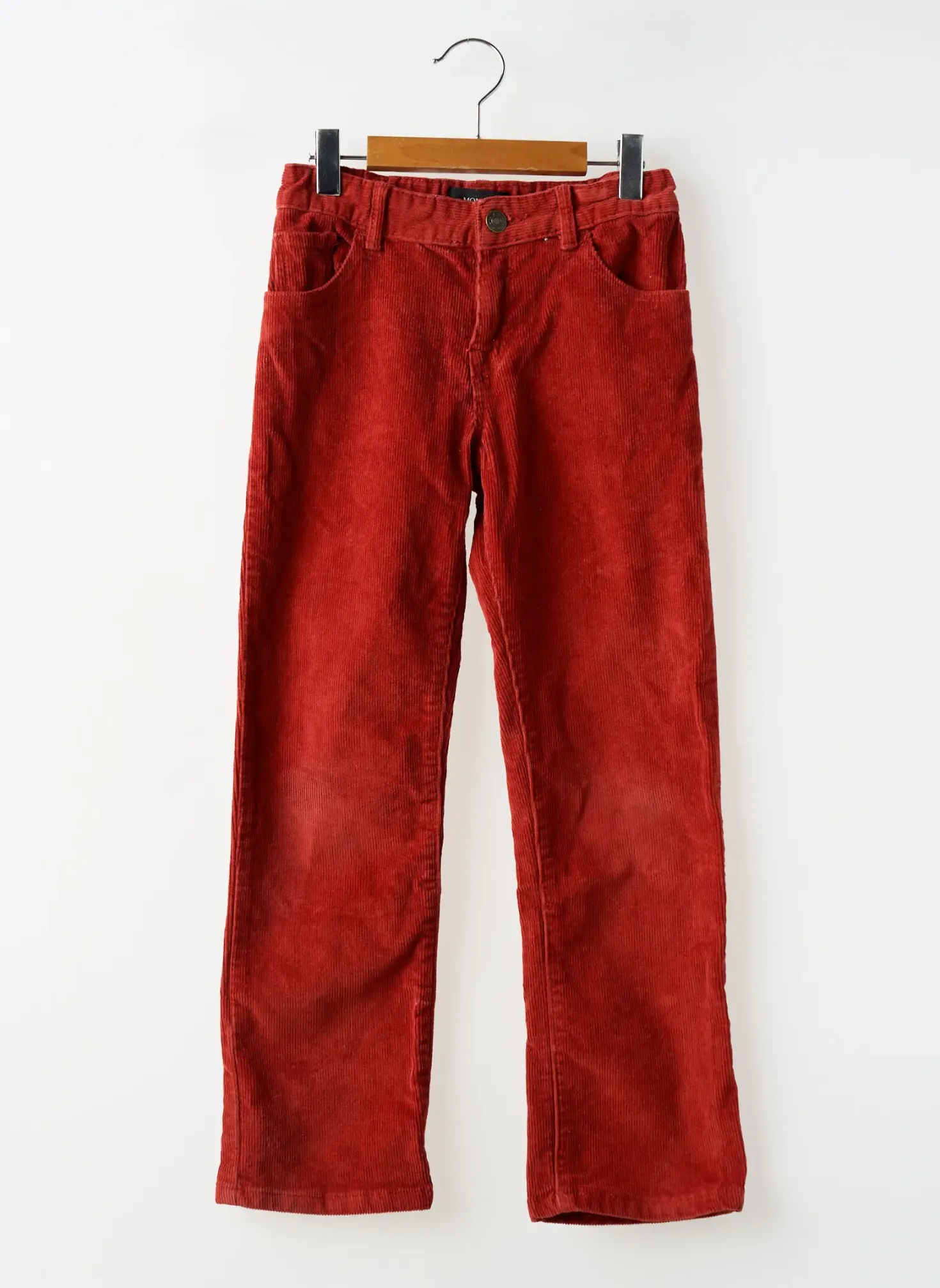 Pantalon Droit Monoprix Orange Taille Ajustable