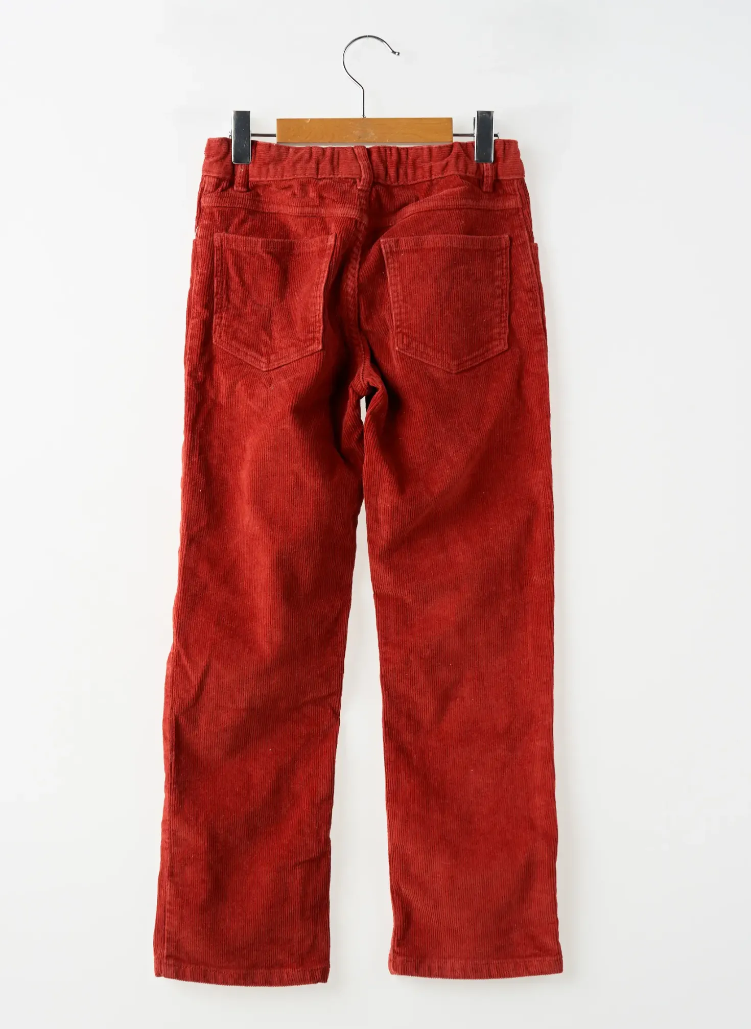 Pantalon Droit Monoprix Orange Taille Ajustable