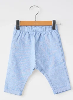 Pantalon Droit Moulin Roty Bleu Taille Élastique