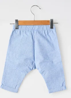 Pantalon Droit Moulin Roty Bleu Taille Élastique