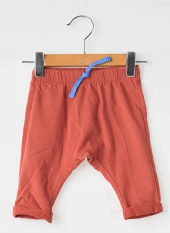 Pantalon Droit Moulin Roty Rouge Taille Élastique