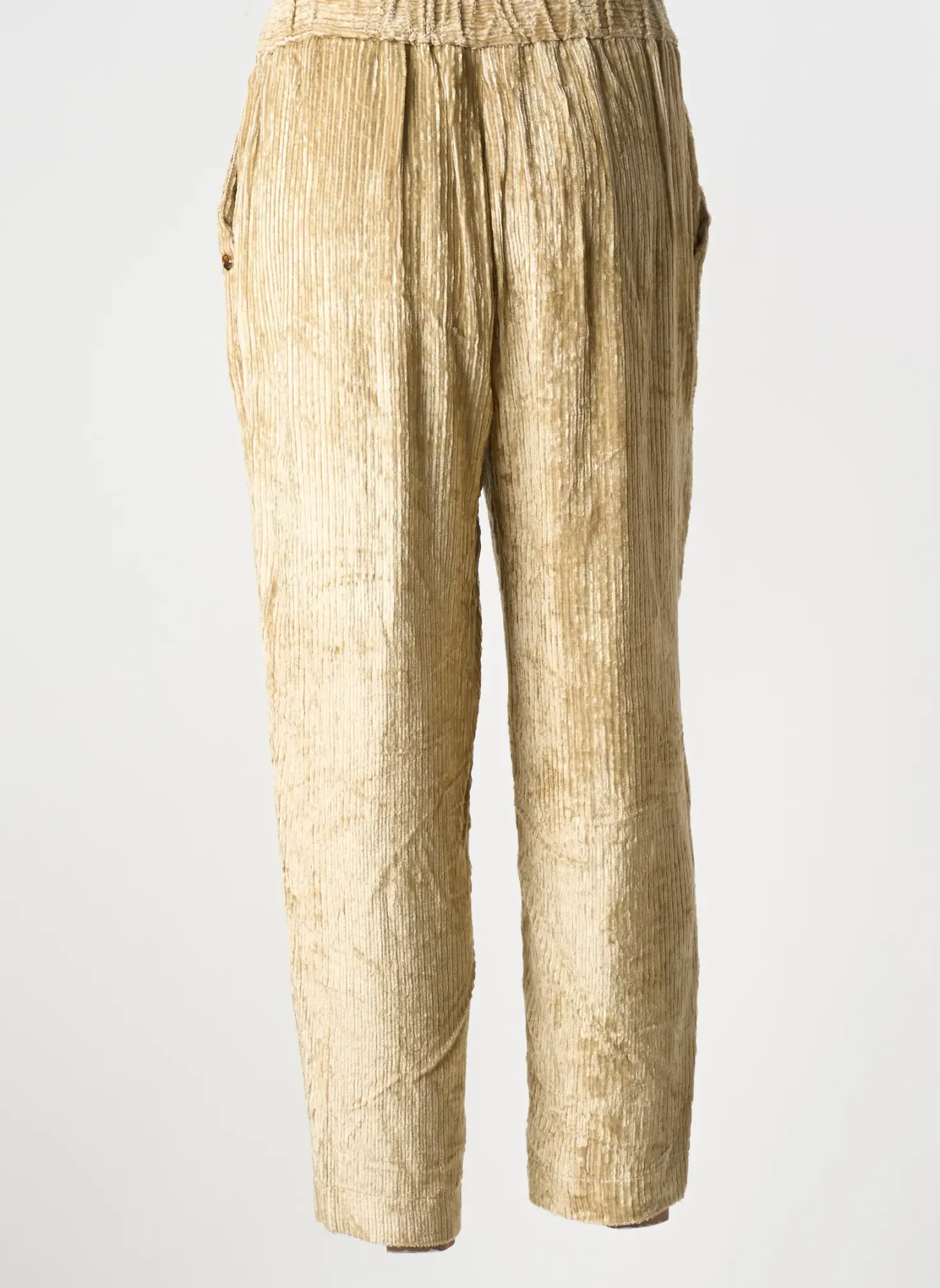 Pantalon Droit Ottod'ame Beige Taille Normale