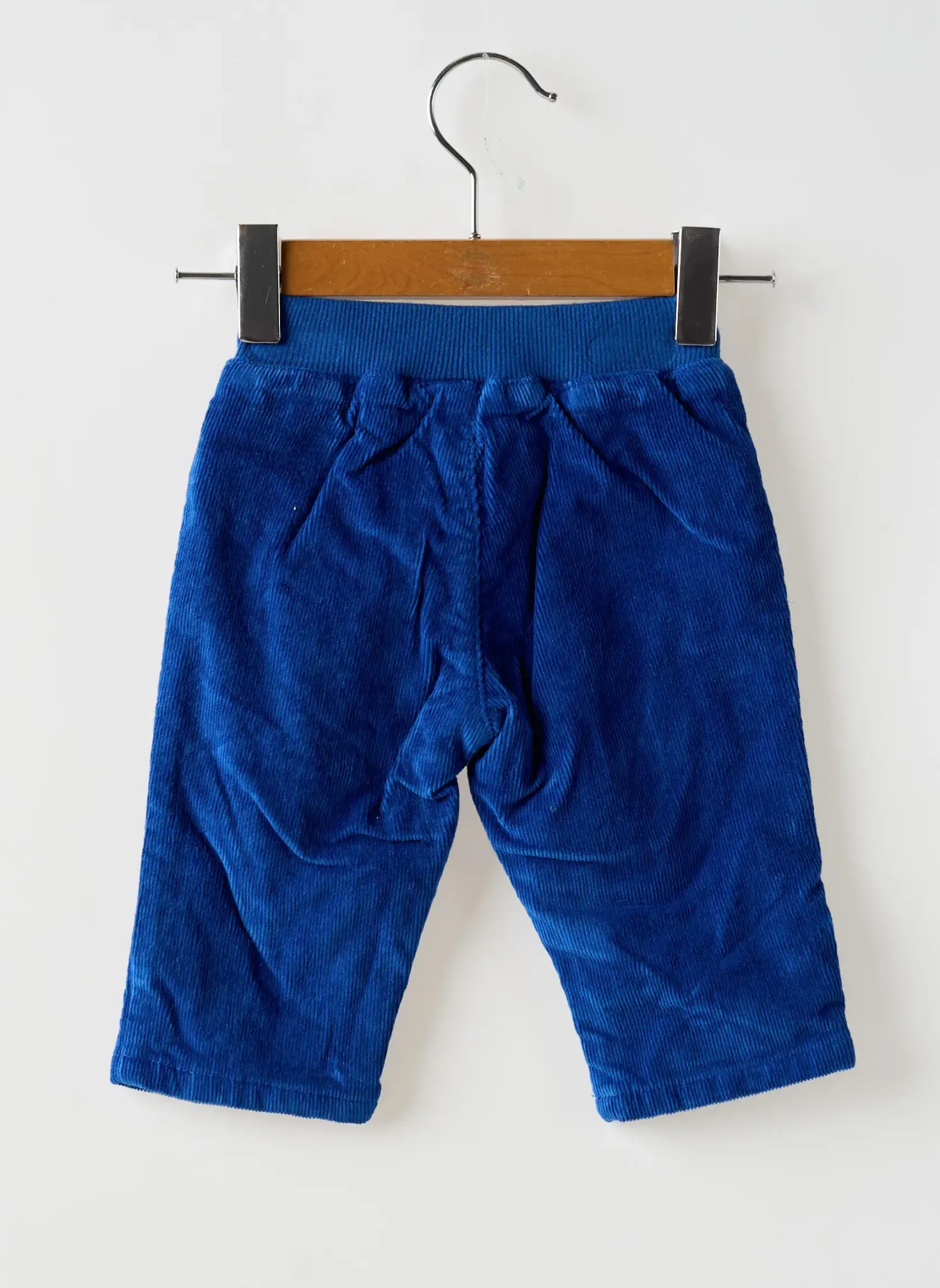 Pantalon Droit Petit Bateau Bleu Taille Élastique