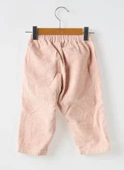Pantalon Droit Petit Bateau Rose Taille Élastique
