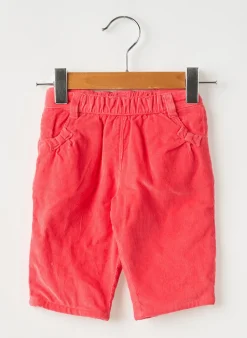 Pantalon Droit Petit Bateau Rouge Taille Ajustable