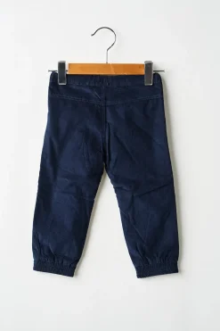 Pantalon Droit 3 Pommes Bleu Taille Ajustable
