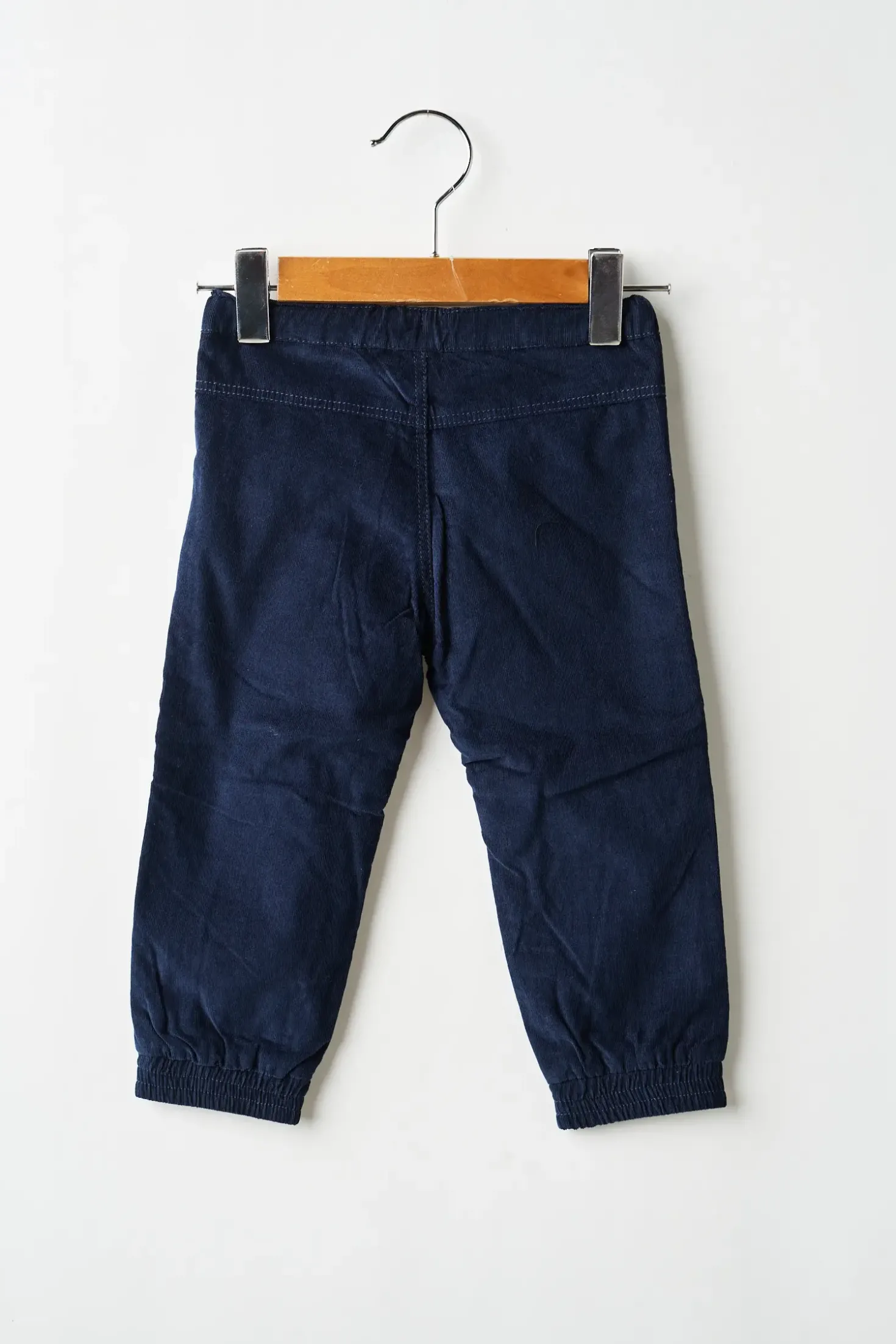 Pantalon Droit 3 Pommes Bleu Taille Ajustable