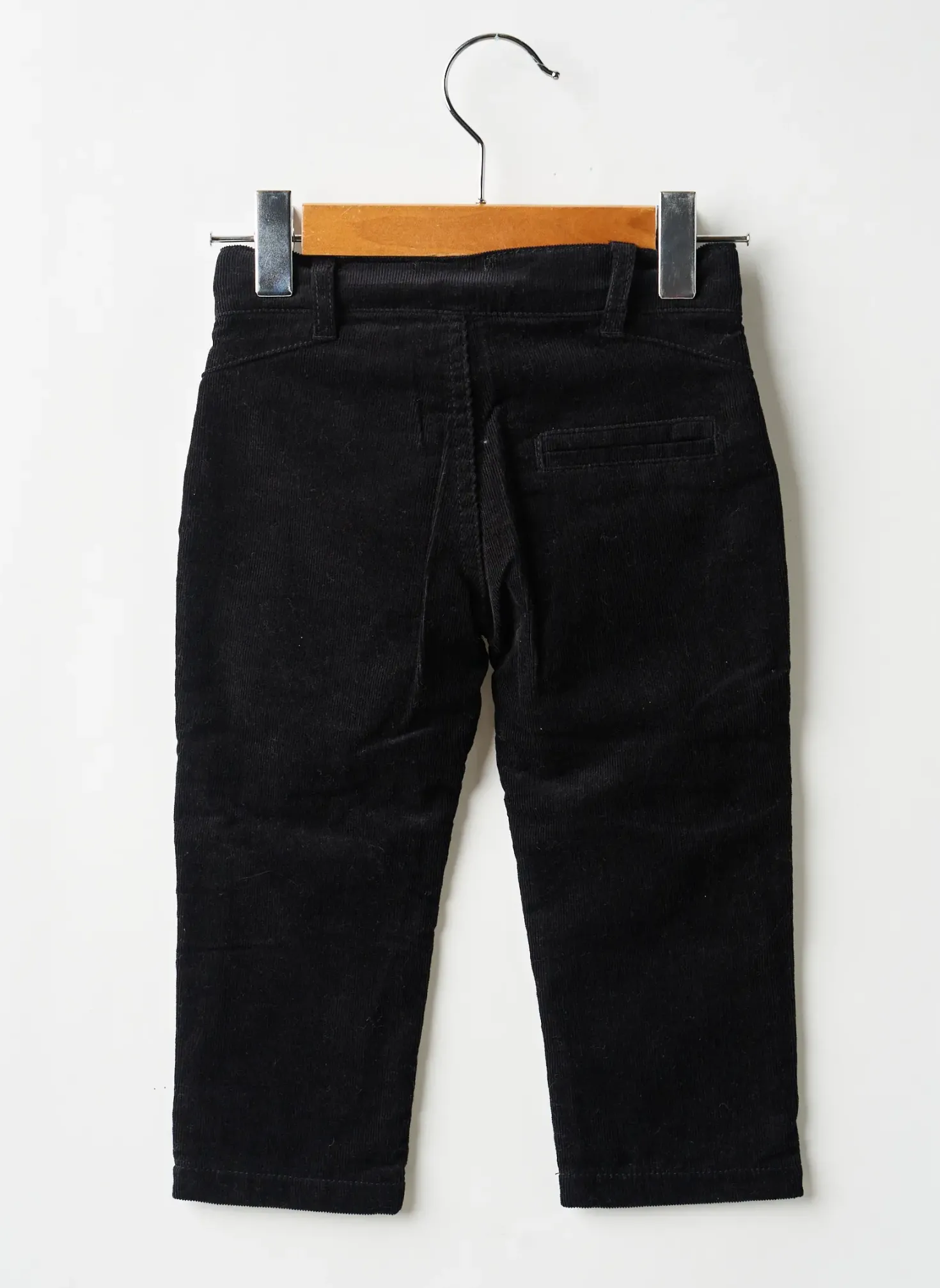 Pantalon Droit 3 Pommes Noir Taille Ajustable