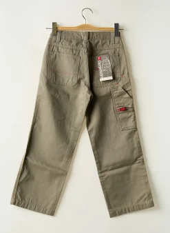 Pantalon Droit Quiksilver Vert Taille Ajustable