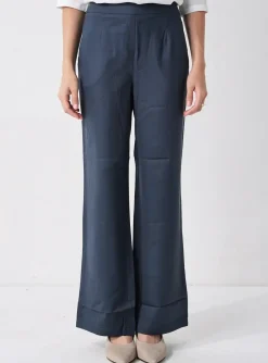 Pantalon Droit Sheego Bleu Taille Normale