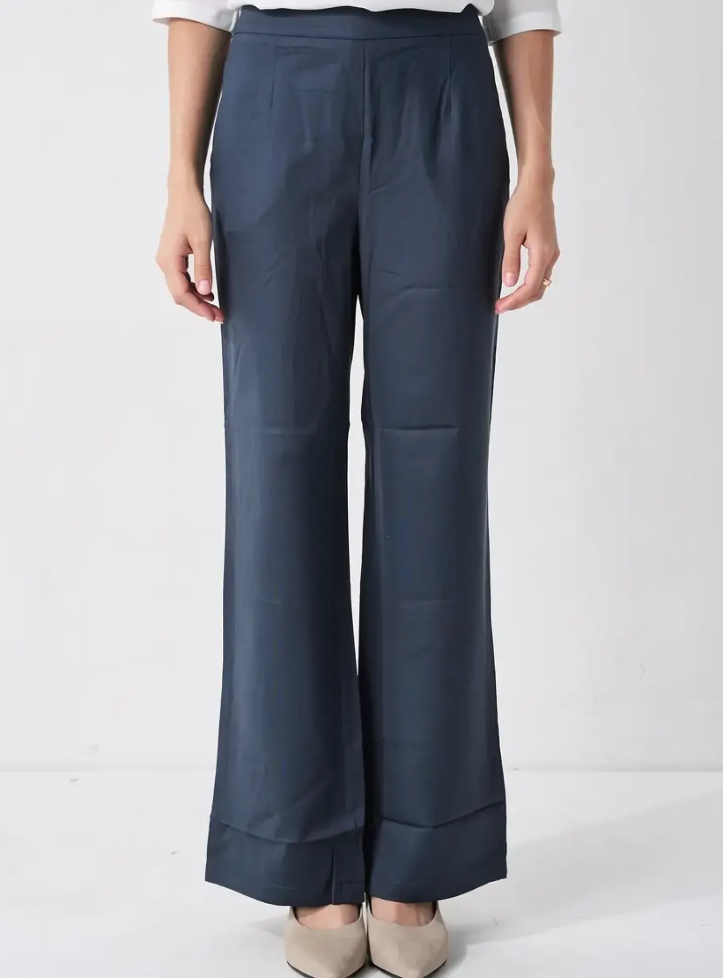 Pantalon Droit Sheego Bleu Taille Normale