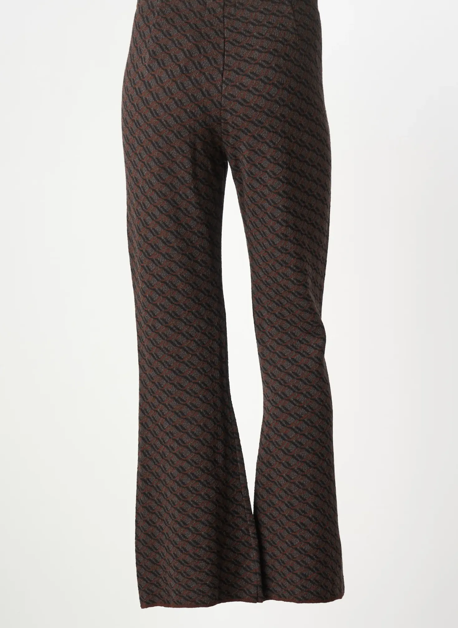 Pantalon Droit Siyu Marron Taille Normale