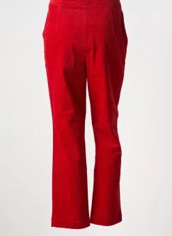 Pantalon Droit Surkana Rouge Taille Normale